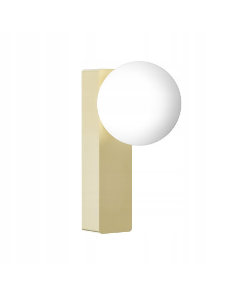 Kinkiet Boletta Parette w Złotym - Nowoczesne Oświetlenie Minimalistyczne IP44 do Wnętrz Eleganckich
