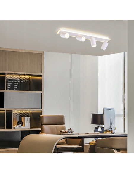 Lampa sufitowa elegancka Parma LED - nowoczesne oświetlenie do kuchni, jadalni i salonu z pilotem i zmienną barwą światła