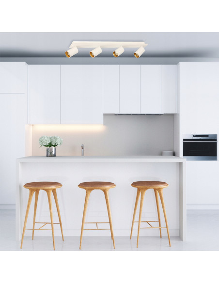 Lampa sufitowa elegancka Parma LED - nowoczesne oświetlenie do kuchni, jadalni i salonu z pilotem i zmienną barwą światła