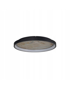 Plafon LED KRYPTON TOP 60 cm czarny - nowoczesne oświetlenie z regulacją barwy świtała do sypialni