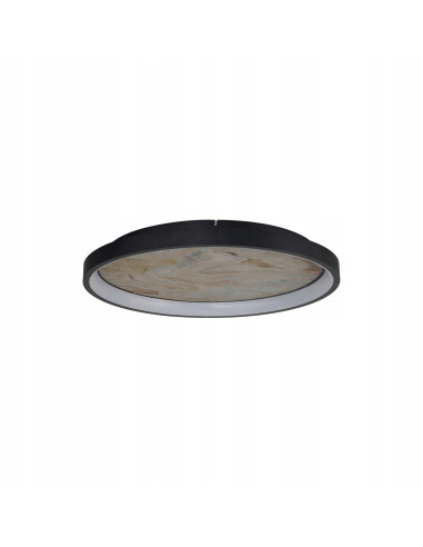 Plafon LED KRYPTON TOP 60 cm czarny - nowoczesne oświetlenie z regulacją barwy świtała do sypialni