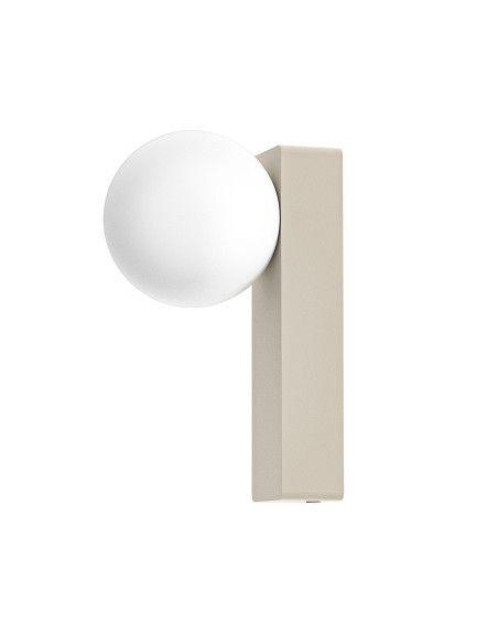 Kinkiet Boletta Parette Toupe 16,5 cm - elegancka lampa ścienna w minimalistycznym stylu, IP44, metalowa konstrukcja