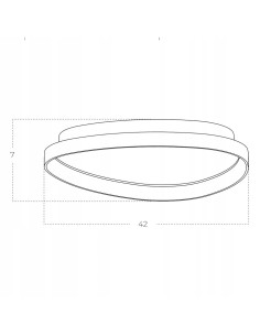 Plafon LED AMANDA TOP 40 cm - Biały, nowoczesny trójkąt z regulacją barwy światła, marka AZzardo 2