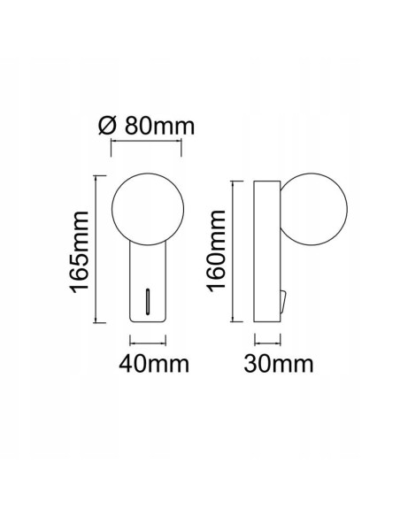 Kinkiet Boletta Parette Toupe 16,5 cm - elegancka lampa ścienna w minimalistycznym stylu, IP44, metalowa konstrukcja