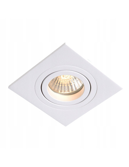 Lampka podtynkowa Metis – nowoczesne kwadratowe oświetlenie z regulacją kąta padania światła do salonu i kuchni