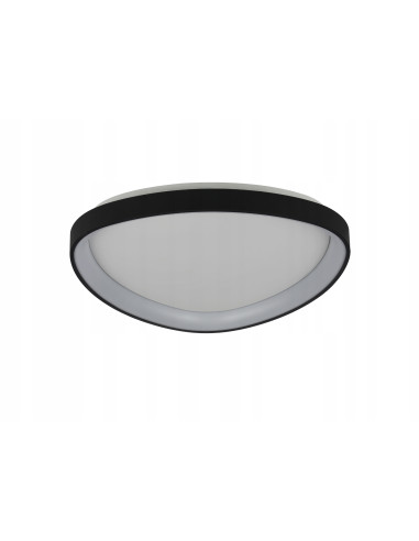 Plafon LED AMANDA TOP 40 cm - czarna lampa sufitowa z regulacją barwy światła i nowoczesnym designem