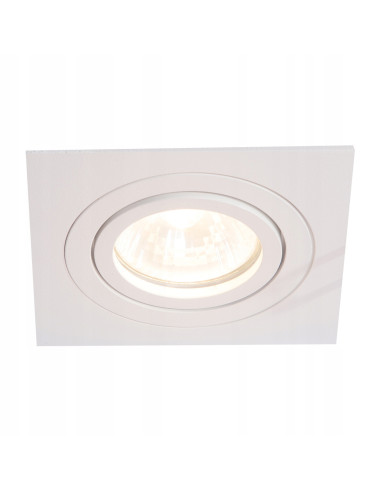 Lampka podtynkowa Metis – nowoczesne kwadratowe oświetlenie z regulacją kąta padania światła do salonu i kuchni