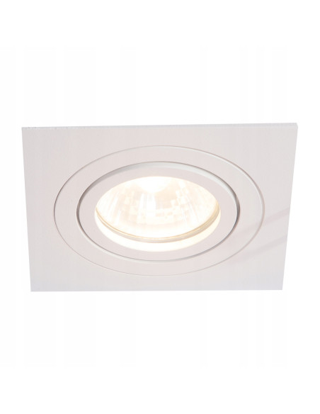 Lampka podtynkowa Metis – nowoczesne kwadratowe oświetlenie z regulacją kąta padania światła do salonu i kuchni