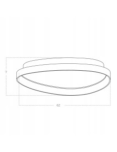 Plafon sufitowy AMANDA TOP z ściemnianiem, czarny, nowoczesny 60 cm do kuchni i korytarza, LED, AZzardo 2