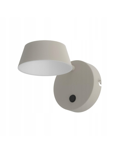 Lampa LED Timo Parette Toupe CCT - nowoczesne oświetlenie w beżowej oprawie do sypialni i wnętrz.