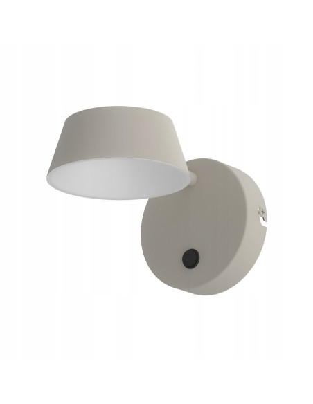 Lampa LED Timo Parette Toupe CCT - nowoczesne oświetlenie w beżowej oprawie do sypialni i wnętrz.