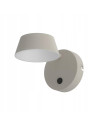 Lampa LED Timo Parette Toupe CCT - nowoczesne oświetlenie w beżowej oprawie do sypialni i wnętrz.
