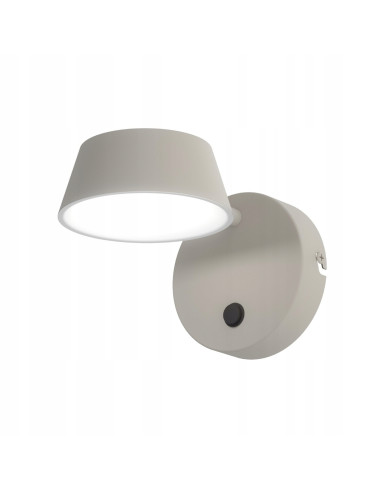 Lampa LED Timo Parette Toupe CCT - nowoczesne oświetlenie w beżowej oprawie do sypialni i wnętrz.