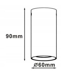 Nowoczesny Spot Tuba Manacor Biały LP-232/1D-90 - Stylowe Oświetlenie do Wnętrz, Idealne nad Stół lub Wyspę Kuchenną 2