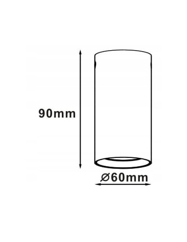 Nowoczesny Spot Tuba Manacor Biały LP-232/1D-90 - Stylowe Oświetlenie do Wnętrz, Idealne nad Stół lub Wyspę Kuchenną