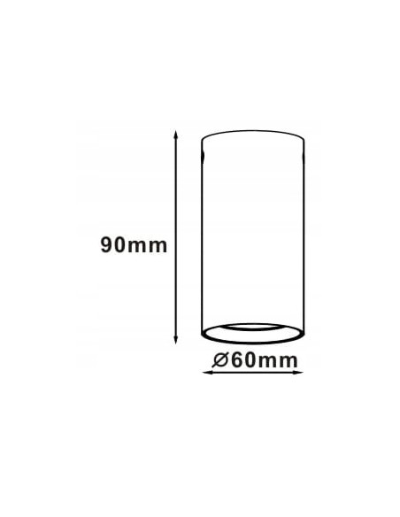 Nowoczesny Spot Tuba Manacor Biały LP-232/1D-90 - Stylowe Oświetlenie do Wnętrz, Idealne nad Stół lub Wyspę Kuchenną