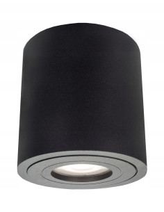 Nowoczesny czarny spot sufitowy FARO XL do łazienki, tarasu i balkonu - minimalistyczne oświetlenie w stylu premium