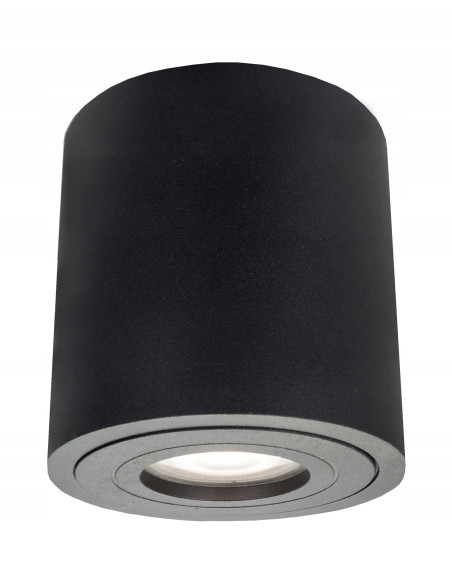 Nowoczesny czarny spot sufitowy FARO XL do łazienki, tarasu i balkonu - minimalistyczne oświetlenie w stylu premium