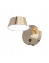 Kinkiet LED Timo Parette Gold CCT - elegancka lampa ścienna z regulacją barwy światła w nowoczesnym stylu