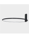 Plafon LED RING VINCENT 60 cm - nowoczesna lampa sufitowa w czarnym kolorze, idealna do salonu i jadalni