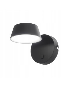 Kinkiet Timo Parette Nero CCT - nowoczesna lampa LED z regulacją barwy światła do eleganckich wnętrz