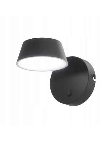 Kinkiet Timo Parette Nero CCT - nowoczesna lampa LED z regulacją barwy światła do eleganckich wnętrz