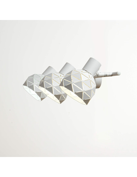 Kinkiet Reus - Nowoczesny metalowy spot z ruchomymi reflektorami w eleganckiej bieli do każdego wnętrza