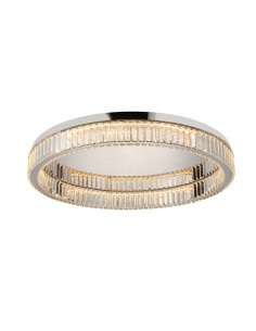 Plafon sufitowy SPARK TOP 80 DIMM - nowoczesne eleganckie oświetlenie LED do salonu i hotelu w chromie