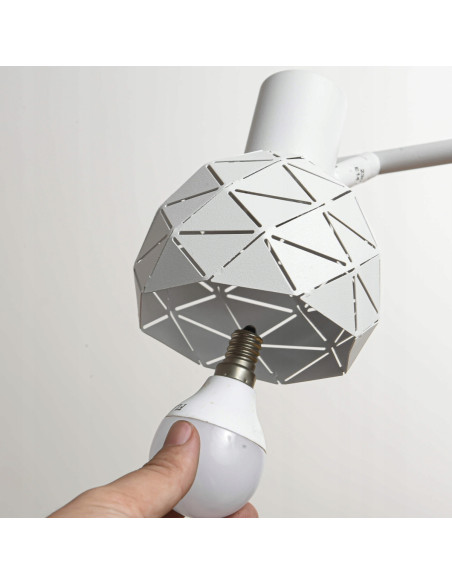 Kinkiet Reus - Nowoczesny metalowy spot z ruchomymi reflektorami w eleganckiej bieli do każdego wnętrza