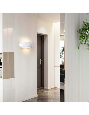 Kinkiet Reus Nowoczesny z Giętej Blachy - Biały Okrągły, Minimalistyczny, E27, 40W, Ścienny, Design Glamour