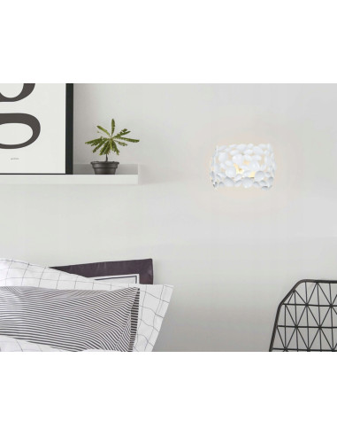 Lampa Ścienna Carera Bianco Parette - Elegancki Kinkiet LED do Nowoczesnych Wnętrz i Biur