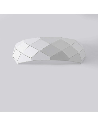 Kinkiet Reus Nowoczesny z Giętej Blachy - Biały Okrągły, Minimalistyczny, E27, 40W, Ścienny, Design Glamour