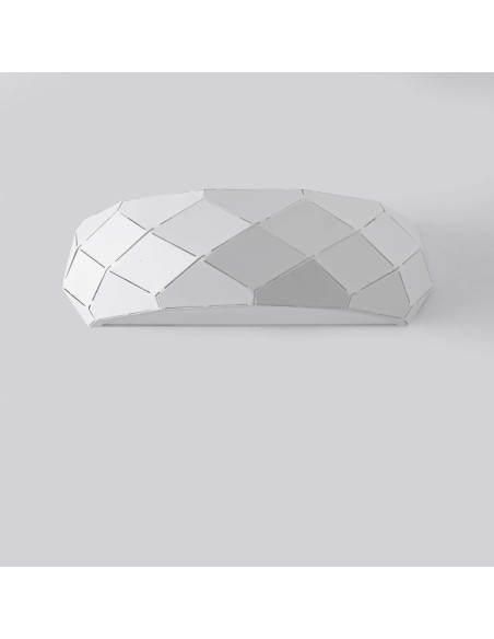 Kinkiet Reus Nowoczesny z Giętej Blachy - Biały Okrągły, Minimalistyczny, E27, 40W, Ścienny, Design Glamour