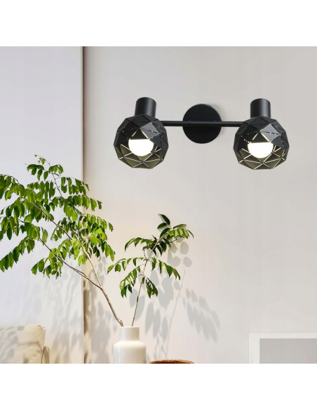 Reflektorowa lampa sufitowa Reus - 3 ruchome klosze w nowoczesnym stylu glamour, IP44, E14, Light Prestige