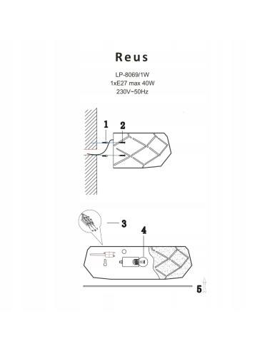Kinkiet Reus Nowoczesny z Giętej Blachy - Biały Okrągły, Minimalistyczny, E27, 40W, Ścienny, Design Glamour