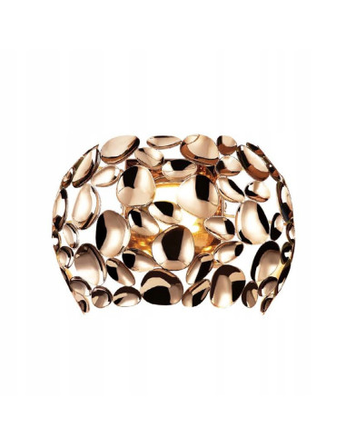 Kinkiet CARERA Gold Parette - Elegancka lampa ścienna w złocie, idealna do nowoczesnych wnętrz