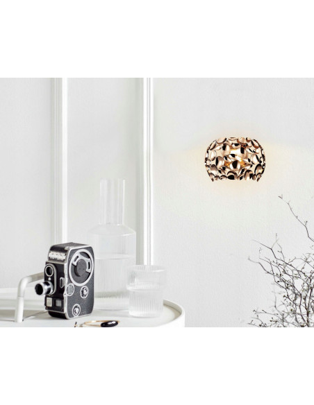 Kinkiet CARERA Gold Parette - Elegancka lampa ścienna w złocie, idealna do nowoczesnych wnętrz