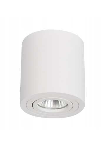 Reflektor sufitowy Faro XL IP65 - nowoczesne oświetlenie łazienkowe GU10 w białej metalowej obudowie, 1 punkt, 50W