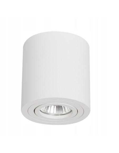 Reflektor sufitowy Faro XL IP65 - nowoczesne oświetlenie łazienkowe GU10 w białej metalowej obudowie, 1 punkt, 50W