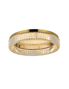 Plafon kryształowy SPARK TOP 60 LED w złocie – nowoczesne oświetlenie do salonu, sypialni i jadalni