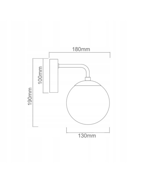 Kinkiet loftowy Bao Parette Nero Claro - elegancka czarna lampa ścienna z przezroczystym kloszem do salonu i sypialni