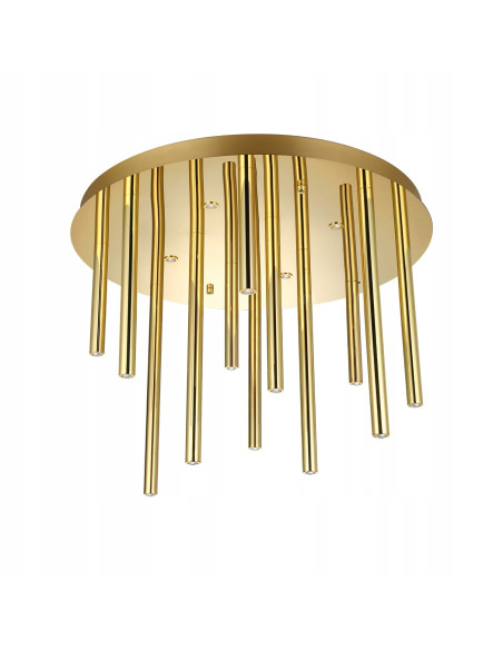 Lampa sufitowa glamour ILIOS 12 złota – eleganckie oświetlenie do nowoczesnych wnętrz i przestrzeni komercyjnych.