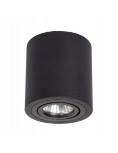 Oprawa natynkowa Tulon czarna - minimalistyczne oświetlenie sufitowe GU10 z regulacją kąta światła