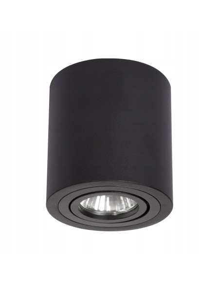 Oprawa natynkowa Tulon czarna - minimalistyczne oświetlenie sufitowe GU10 z regulacją kąta światła