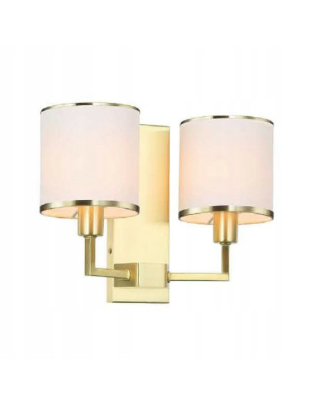 Kinkiet Casa Old Gold Parette - nowoczesna lampa ścienna w eleganckim stylu do sypialni i salonu