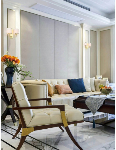 Kinkiet Casa Old Gold Parette - nowoczesna lampa ścienna w eleganckim stylu do sypialni i salonu