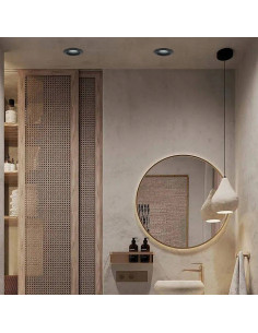 Oczko podtynkowe LED Lagos IP65 - czarne, regulowane, do wnętrz i stref wilgotnych, GU10, 1 punkt światła 2