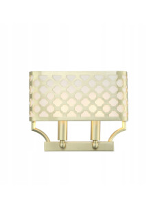 Kinkiet Verno Parette Old Gold - nowoczesna lampa ścienna o eleganckim designie i wyjątkowym geometrycznym kloszu.