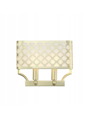 Kinkiet Verno Parette Old Gold - nowoczesna lampa ścienna o eleganckim designie i wyjątkowym geometrycznym kloszu.