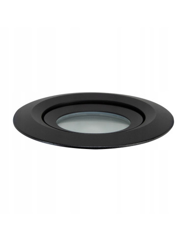 Oczko podtynkowe LED Lagos IP65 - czarne, regulowane, do wnętrz i stref wilgotnych, GU10, 1 punkt światła
